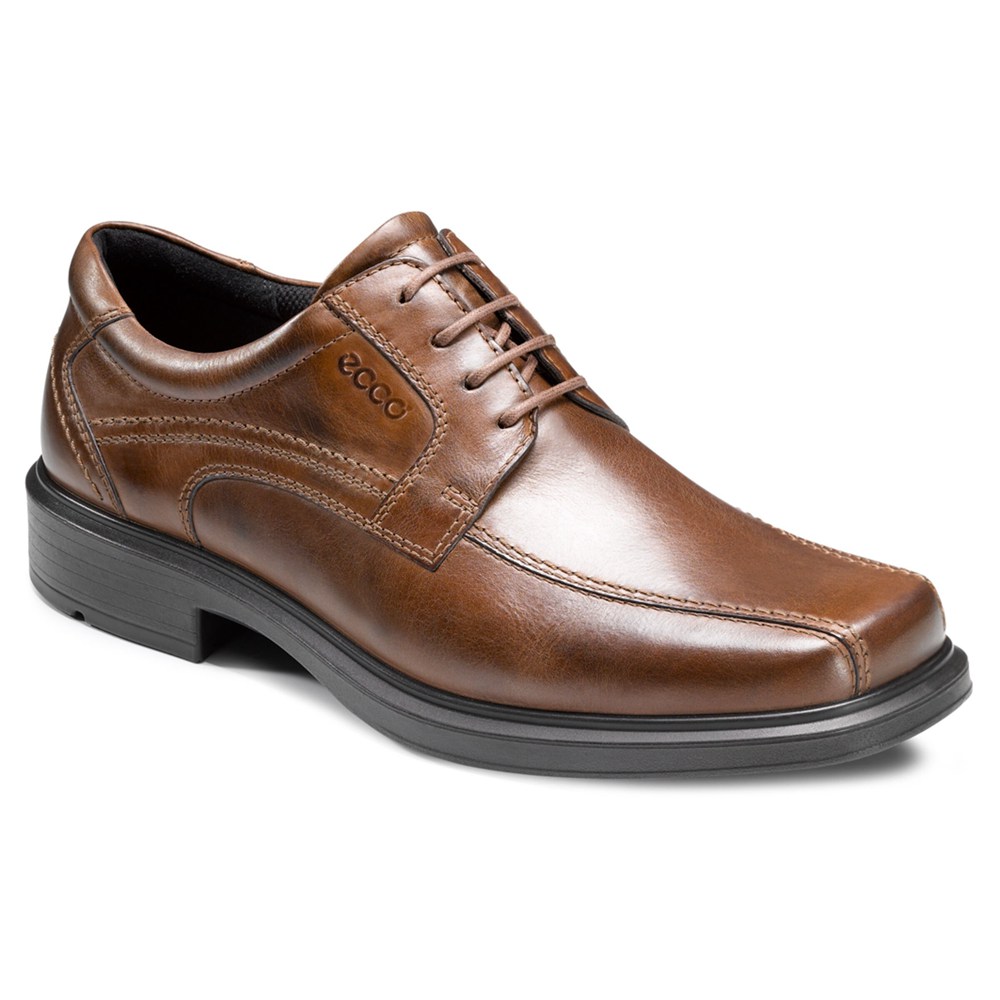 Zapatos De Vestir Hombre - ECCO Helsinki Bike Toe Lace - Marrom - YKD081625